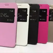 Из искусственной кожи с окошком для экрана чехол-книжка чехол для samsung Galaxy A3 A5 A7 J2 J3 J5 J7 A6+ A8 Fundas задняя крышка корпуса чехол