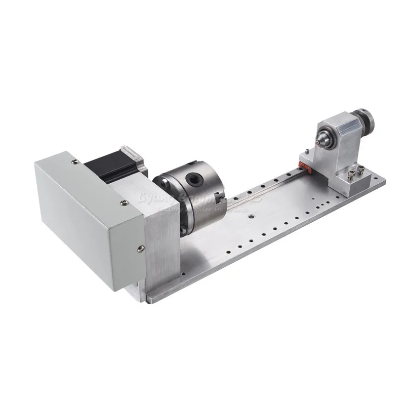 

Free tax to Russia CNC mini lathe slide rail 4th axis rotation axis A axis CNC dividing head CNC 3d engraving tools