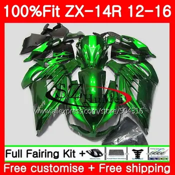 

Injection For KAWASAKI NINJA ZZR 1400 ZX 14R ZZR1400 25SH22 Gloss green ZX14R 12 13 14 15 16 ZX-14R 2012 2013 2014 2015 Fairing