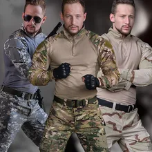 HAN WILD men военный Пейнтбольный боевой рубашка лягушка, тактическая Экипировка Мультикам Тифон легкая быстрая штурмовая рубашка с длинными рукавами