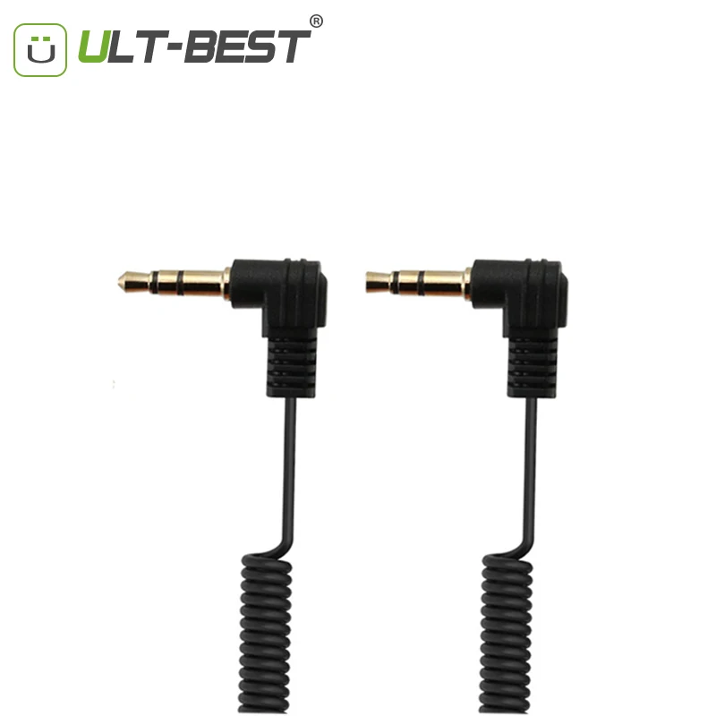 ULT-Best Coiled Audio Cable Jack Right Angle 90 Degree 3.5mm Aux M/ M Cable for Mobile Car Line MP4 Player 3.5 mm AUX Cord 1m ULT-Best Coiled Audio Cable Jack Right Angle 90 Degree 3.5mm Aux M/ M Cable for Mobile Car Line MP4 Player 3.5 mm AUX Cord 1m