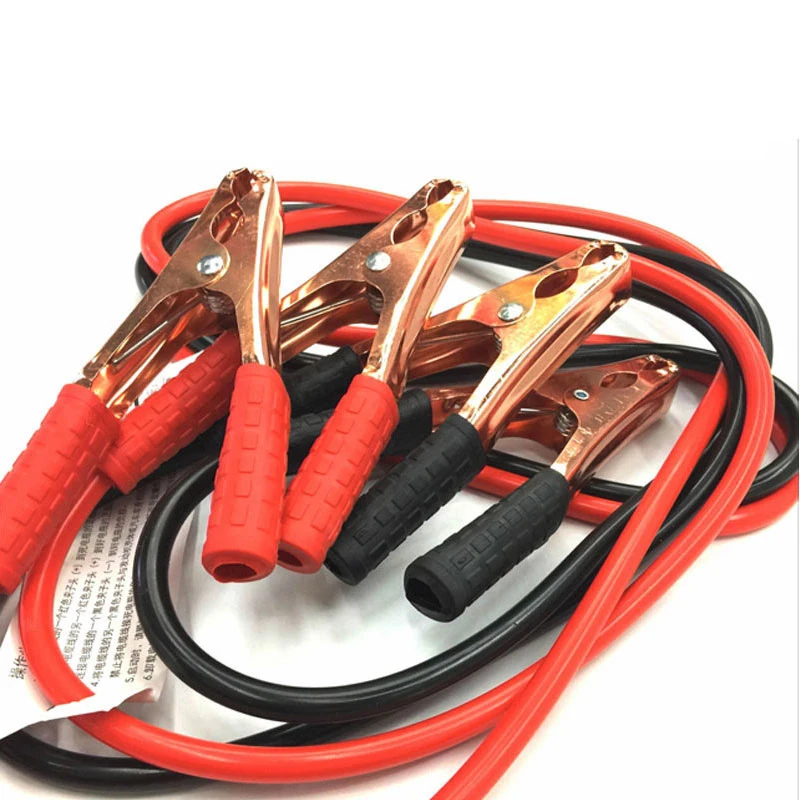 Cables de la batería del puente del coche 2 M 500AMP Cable de refuerzo de emergencia para los terminales del coche VanTruck salto Starter Leads Clip