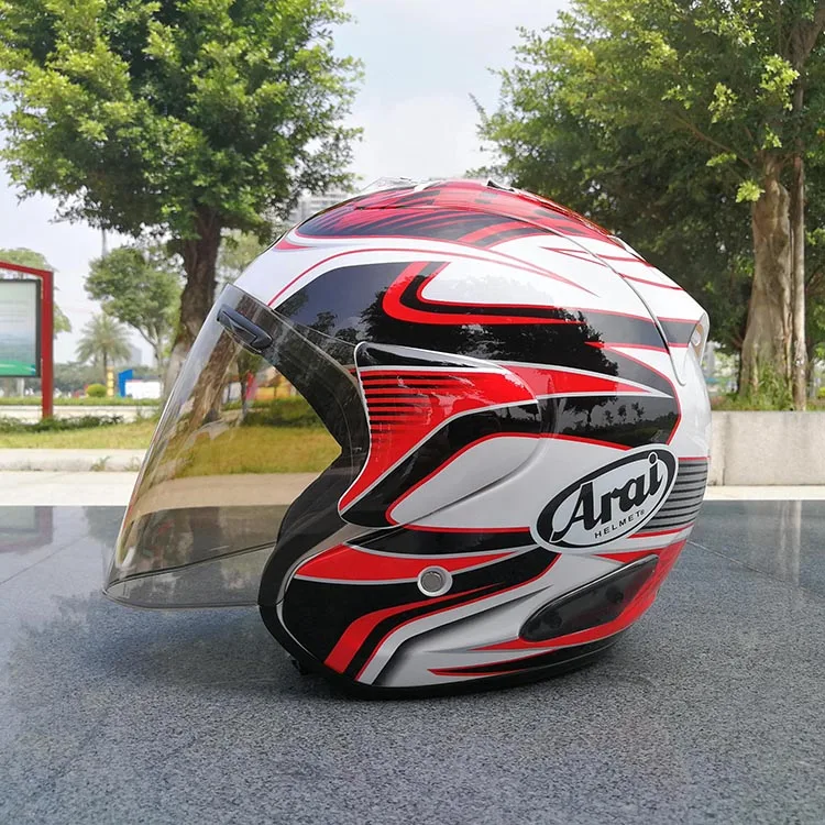 

Motorcycle helmet breathable personality male and female sun protection helmet half helmet racing helmet