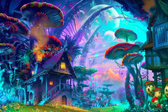 Trippy Wall Painting Trippy Wall Painting