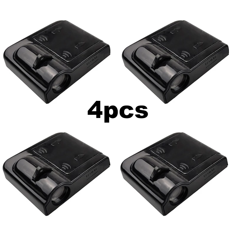 

4PCS Wireless Led Car Door Welcome Laser Projector Logo Ghost Shadow Light for Audi Volkswagen Ford BMW Toyota Hyundai Kia Mazda