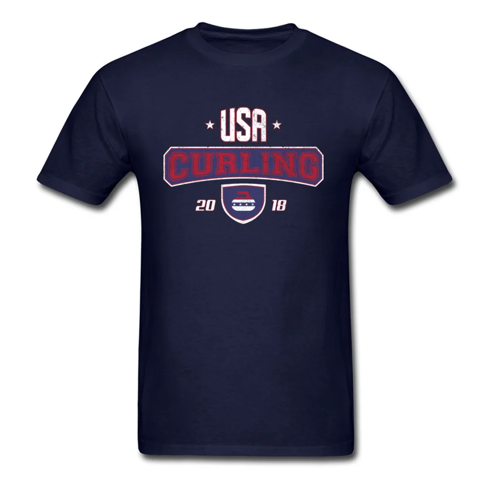 Curling USA Winter Sports Bonspiel Stone_navy