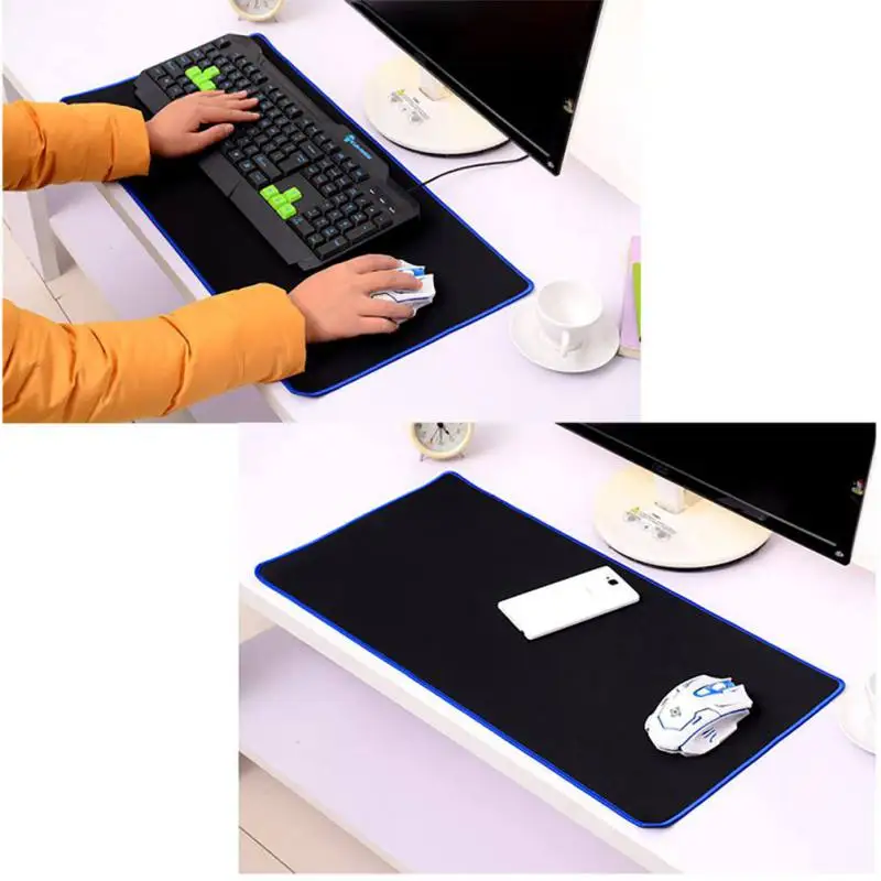  Oversize Laptop Cloth Gaming Mouse Pad Mat Solid Locking Edge Keyboard Mouse Pad for CS GO LOL Dota