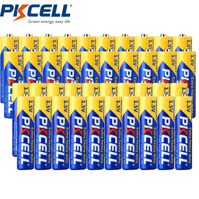 PKCELL 20 шт. 1 5 в AAA R03P батарея AA батареи R6P 2A/3A Вольт термометр для детей и взрослых