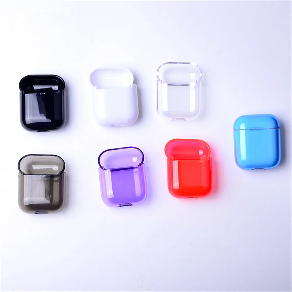 

Hard Earphone Case For Apple Airpods Shockproof Cover For Apple AirPods Earphone Cases Split Ultra Thin Air Pods Protector Case