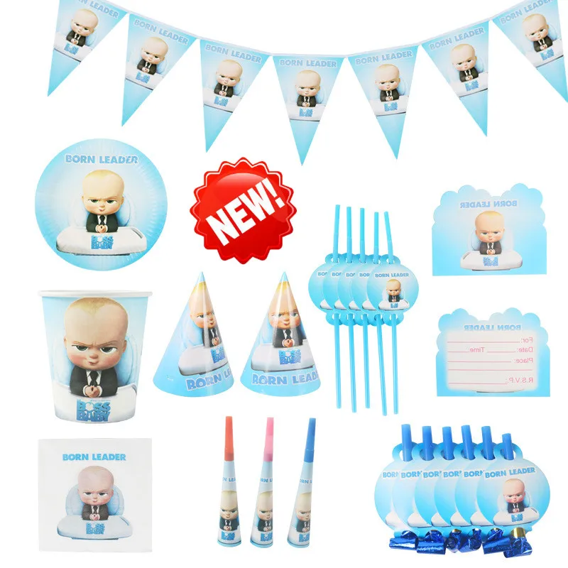 

Cartoon Doll Boss Natural Leader Children's Birthday Festival Party Set Disposable Paper Paper Plate Tablecloth Party decoration