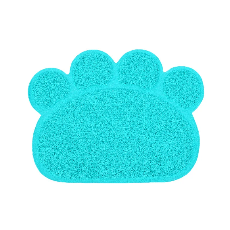 New Paw Print Pad Dog Cat Litter Mat Pet Puppy Kitty Dish Feeding Bowl Placemat Anti-skid Waterproof Sleeping Pad Cat Bed