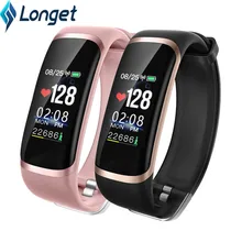 LONGET умный браслет с монитором сердечного ритма, фитнес-часы с цветным экраном фитнес-трекер с монитором сна для мужчин, женщин и детей