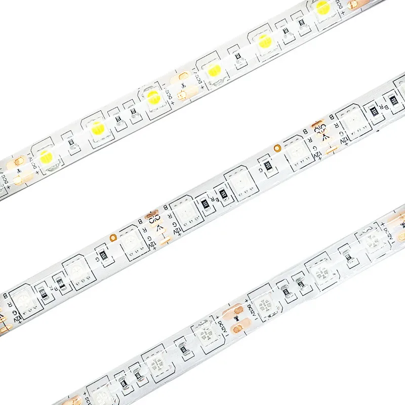 SMD 5050 DC12V 5 м Светодиодная лента 60LED/M Диодная Водонепроницаемый Fita 3A источник