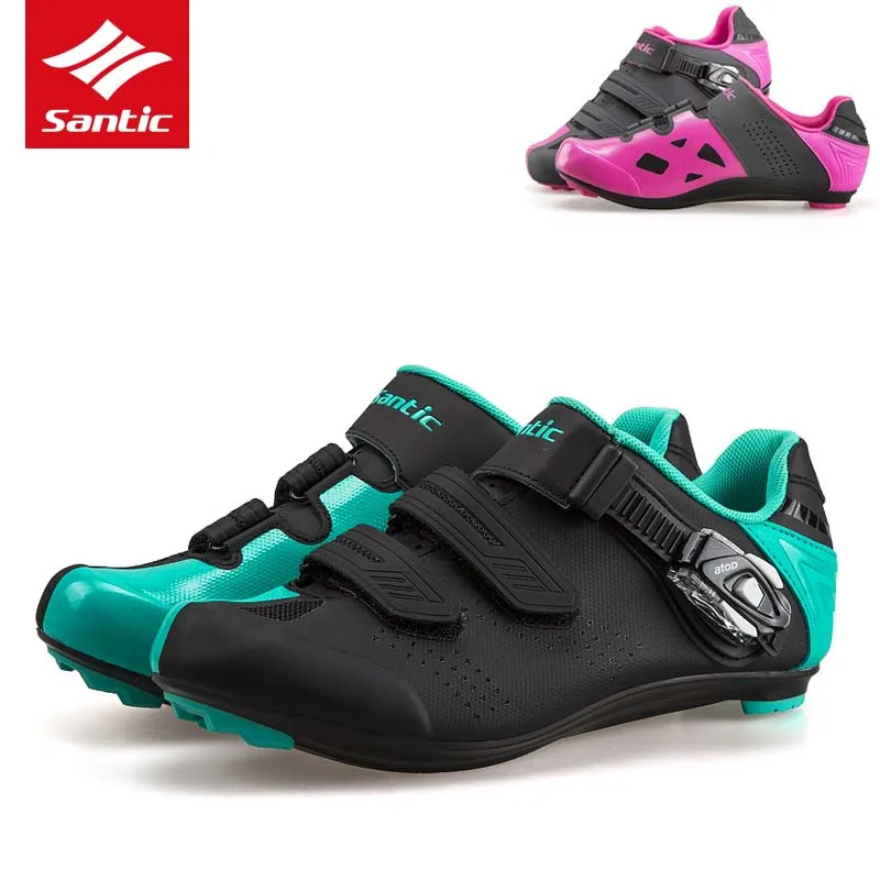 2018 Santic Cycling font b Shoes b font Road Self Locking Bike font b Shoes b