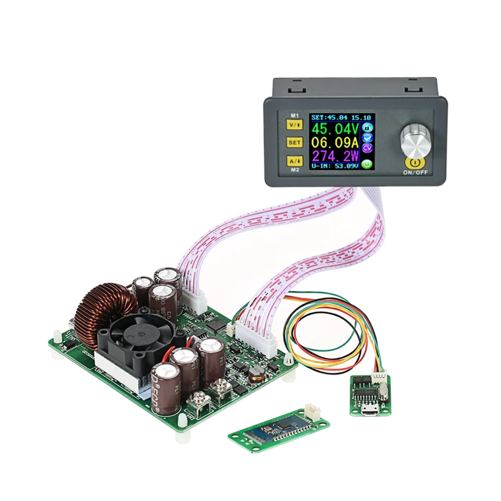 

Digital Programmable Power Supply Module Control Buck-Boost Constant Voltage Current Communication Version + Bluetooth Board