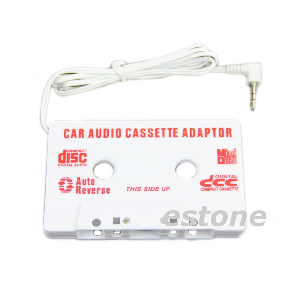 OOTDTY New Tape Cassette to 3.5mm AUX Car Audio Adapter for iPod Video/MP3/CD/DVD