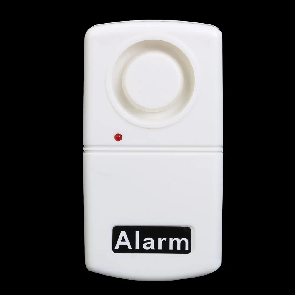 

New White Wireless Window Door Vibration Alarm Home Security System 110dB Siren Sound LCC77