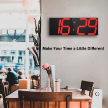 3D LED Wall Clock Modern Digital Table Desktop Alarm Clock Nightlight Wall Clock Home Decoration Living Room Digital Watch 3D LED Wall Clock Modern Digital Table Desktop Alarm Clock Nightlight Wall Clock Home Decoration Living Room Digital Watch