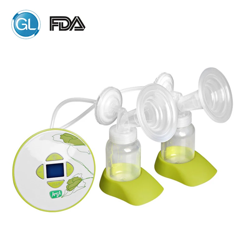 

GL Double Electric Breast Pump Silicone Baby Feeding Milk Pump with Gift 30pcs Milk Storage Bag+1 Feeding Bra+6pcs Nursing Pads