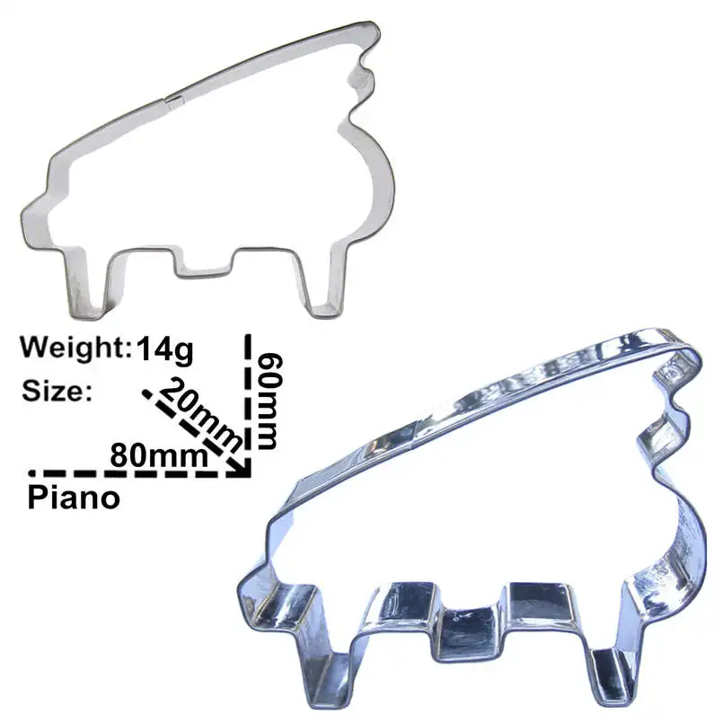 Форма пианино из 3 предметов трафарет для печенья формы, выпечки инструменты, украшения торта мягкие инструменты для изготовления конфет