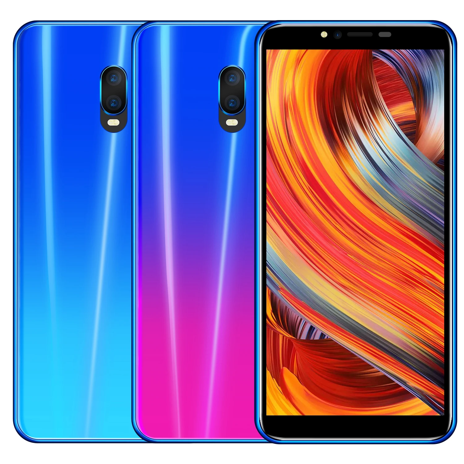 Красивый смартфон R17D 5 72 дюймов FHD экран android мобильный телефон отпечаток пальца