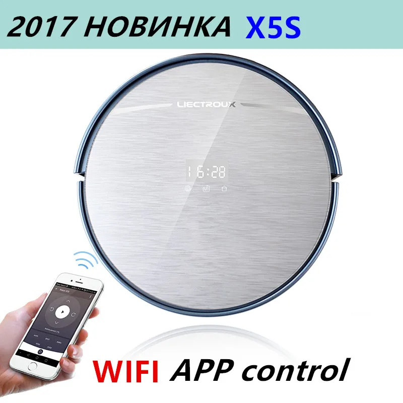 LIECTROUX X5S Robot Vacuum Cleaner MAP inertial Navigation WIFI APP Control Water Tank Lion battery wet&dry remote home brushes LIECTROUX X5S Robot Vacuum Cleaner MAP inertial Navigation WIFI APP Control Water Tank Lion battery wet&dry remote home brushes