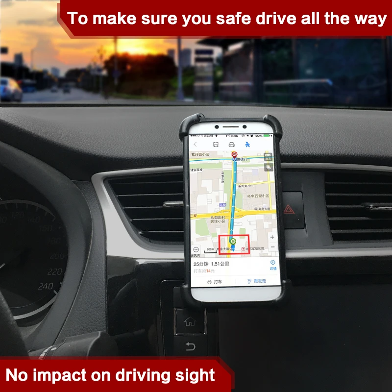 Автомобильный держатель Ginzzu ST6120 Универсальный мягкий ТПУ чехол для телефона