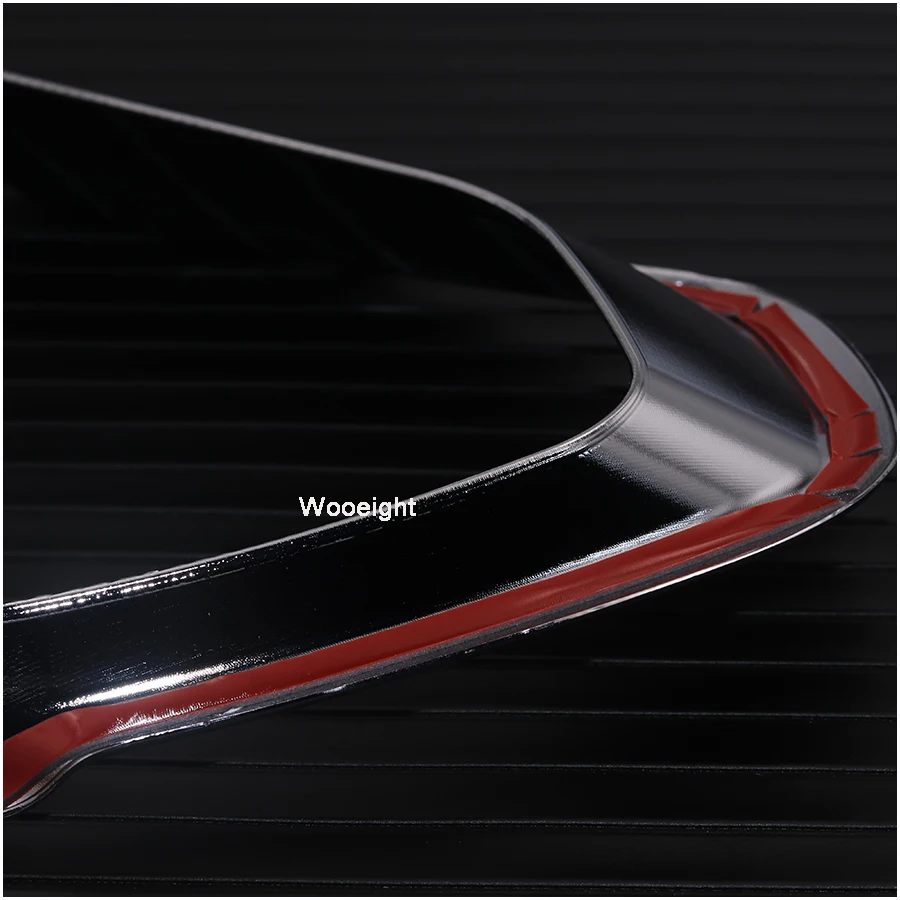 Wooeight 2Pcs ABS Chrome Car Rear Fog Light Lamp Foglight Bumper Cover Trim Bezel Frame Molding For Subaru XV Crosstrek 2018 (7)