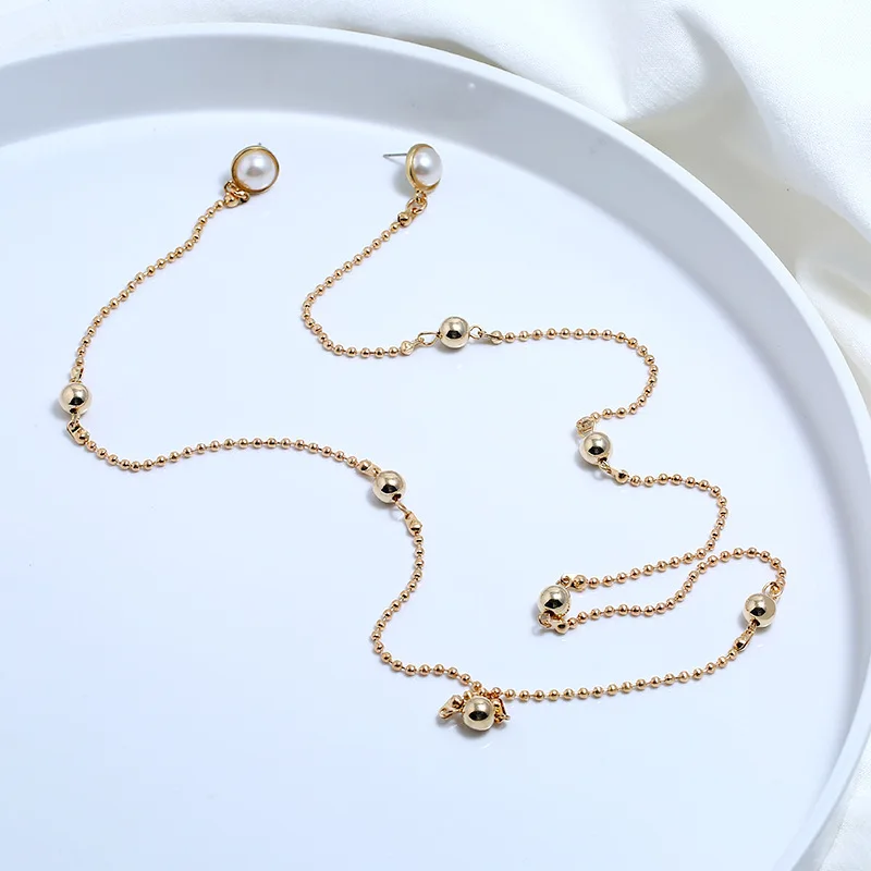 Европа и США новые модные серьги-гвоздики ожерелье на длинной цепочке, в стиле «хип-хоп» accessories2