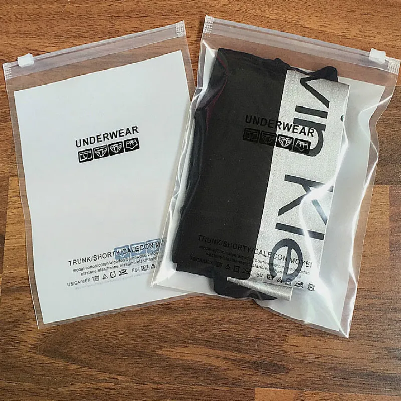 100pcs General underwear packing bag for men and women zip lock seal