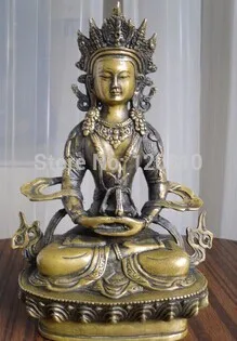 

collect from Tibetan Buddhist bronze AMITAYUS long life Buddha statue