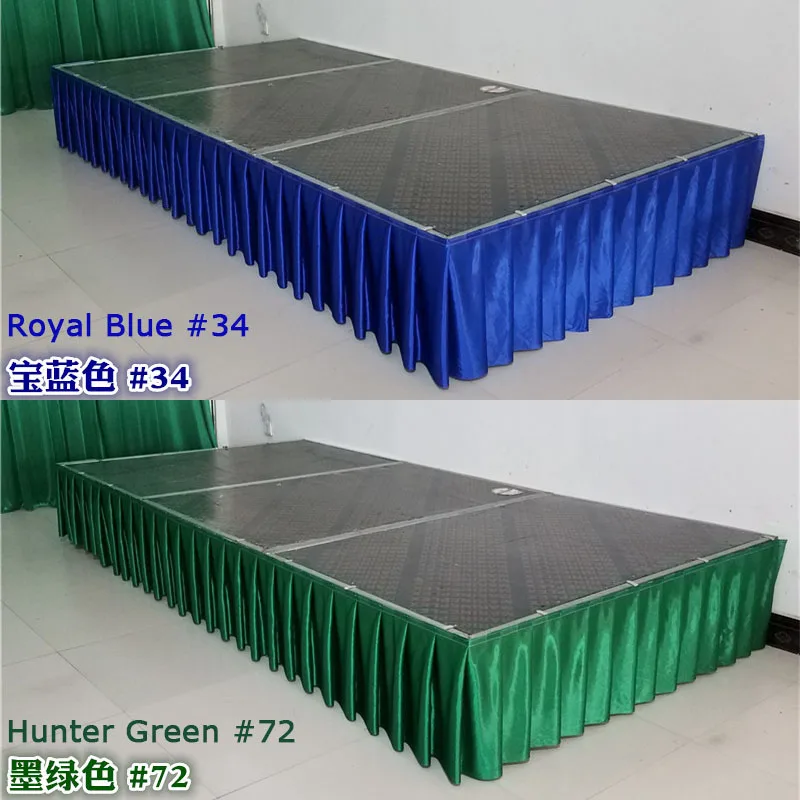 Ice Silk Wedding Table Skirt Table Skirting For Cloth Cover Wedding Party Banquet Birthday Decoration
