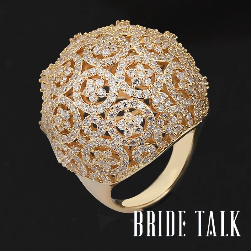 

BRIDE TALK luxury brand Wedding ring Free shipping bride engagement bridal wear jewelry Global best seller