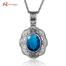 Модные подвески из розового кристалла, камень, серебро 925, ювелирные изделия, винтажные массивные макси длинные ожерелья, женские украшения, свадебные украшения