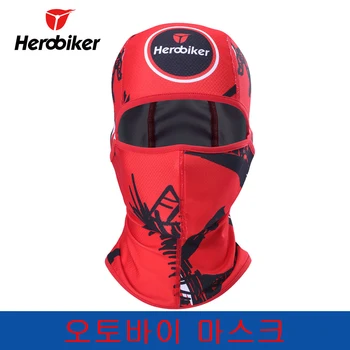 

HEROBIKER Motorcycle Face Mask Outdoor Sports Cycling Ski Mask Moto Balaclava UV Protection Breathable Motorcycle Mask Headwear