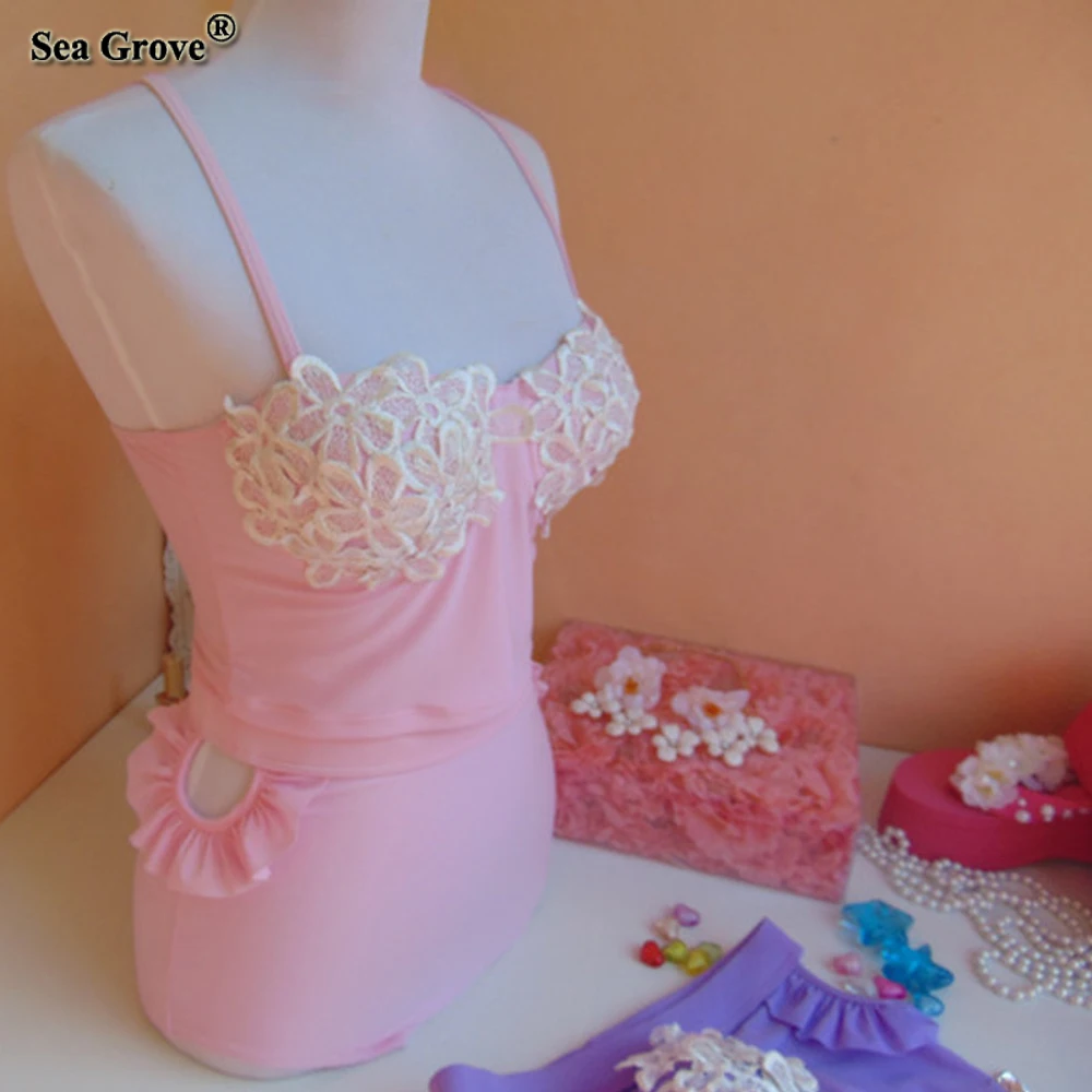 

Exclusive Sold!Tankini Swimsuits Women 2015 Push Up Women Swimwear Beach Swimsuit Handmade Embroidery Decoration