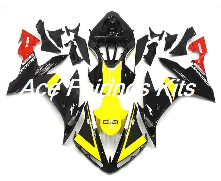 

TOP New Injection ABS Motorbike Fairing 100% Fit For Yamaha R1 2004 2005 2006 04 05 06 YZF R1 Full Fairings Kit Cool red Yellow