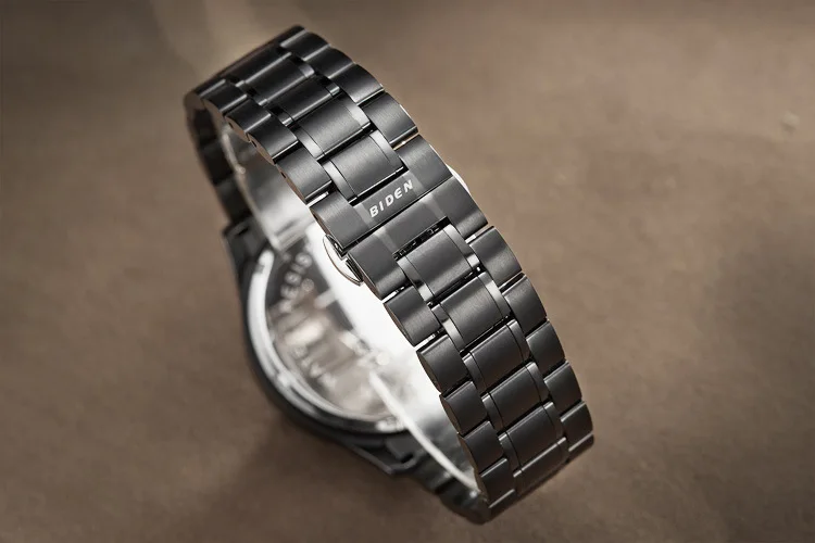 Бизнес Biden мужские наручные часы из нержавеющей стали модные мужские водонепроницаемые светящиеся часы с календарем