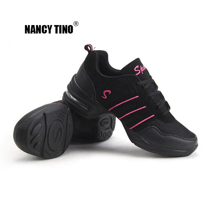 Нэнси Тино спортивные особенности мягкая подошва дышащая танцевальная обувь кроссовки для женщин тренировочные туфли современные танцевальные джаз обувь ЕС 35-42