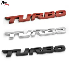 

TURBO 3D Chrome Metal Trunk Boot Auto Car Emblem Sticker for TURBO Rear Car Badge Sticker 471sv