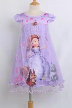 Новинка года, детская одежда на возраст от 3 до 8 лет платье для маленьких девочек платье принцессы с изображением Эльзы, Снежной королевы, Олафа вечерние платья для девочек на свадьбу - Цвет: as picture