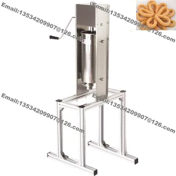

5L Stainless Steel Heavy-duty Manual Spainish Churros Maker Machine Filler Baker