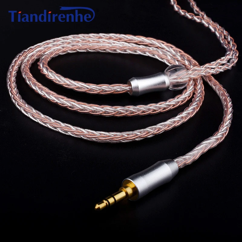 8 ядер DIY MMCX кабель 2 5 мм баланс штекер пользовательский Для Shure SE215 SE535 SE846 UE900