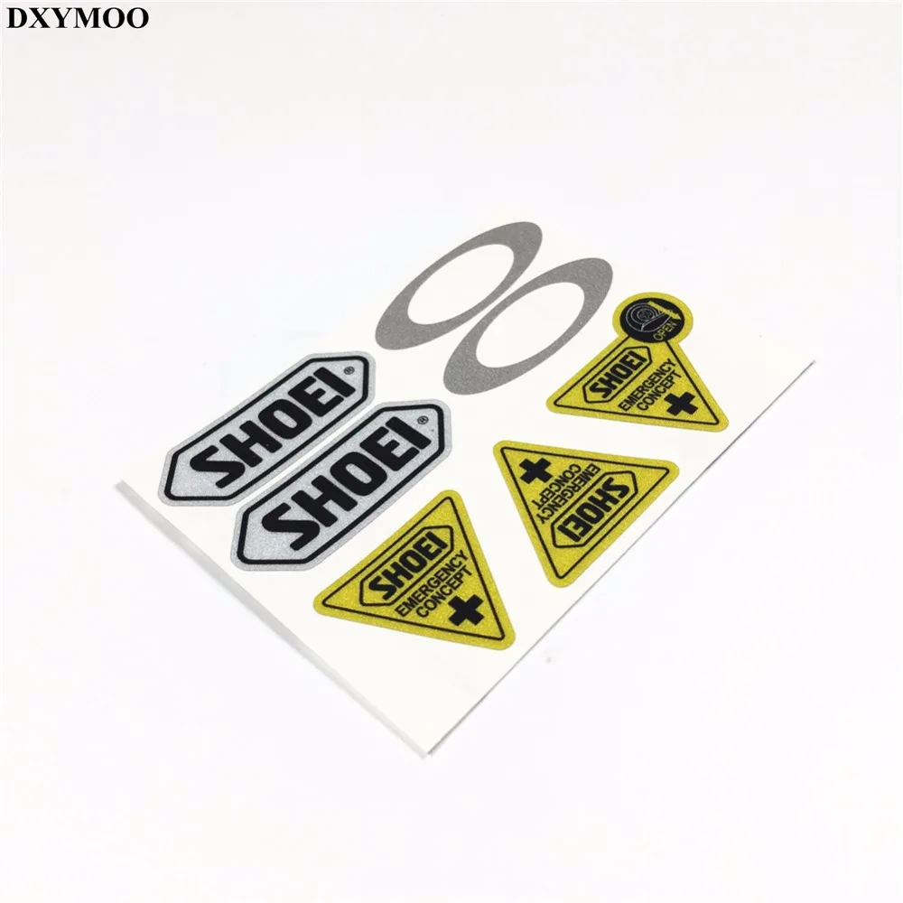 1 set Car Sticker EMERGENCY CONCEPT OPEN Motorcycle Helmet Glass Visor