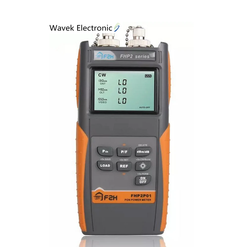 

Grandway FHP2P01 Fibra PON Optical Power Meter for EPON GPON xPON, CCTV & FTTx / FTTH ONT / OLT, OLT-ONU 1310/1490/1550nm