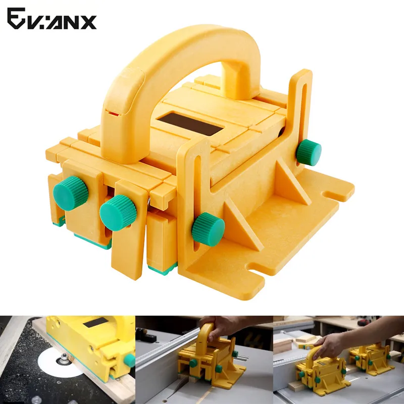 

Table Saw Safety Push Block Featherboard Fences Rule Feeder Miter Saw Jig For Table Saw Router Table Jointers Woodworking Tools