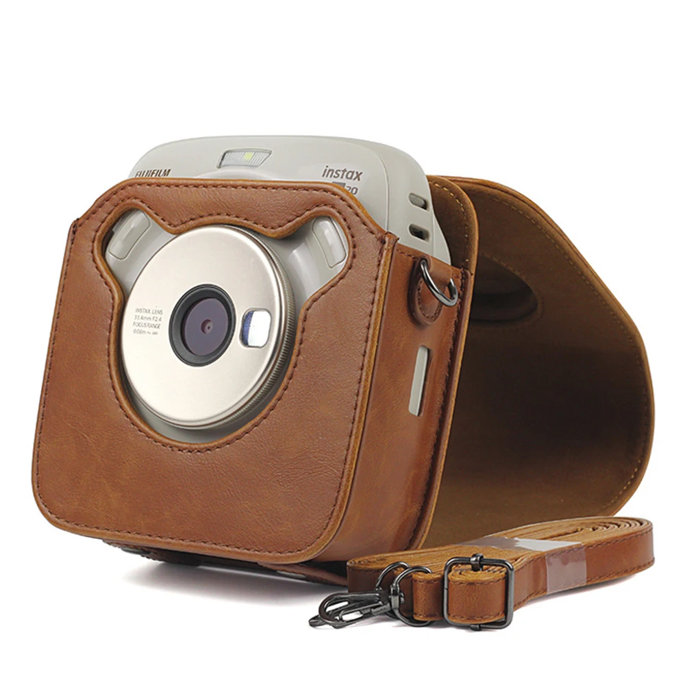 Для Fujifilm Instax SQUARE SQ10 SQ20 мгновенная пленка фото камера черный/бежевый/коричневый PU кожаный чехол с плечевым ремнем