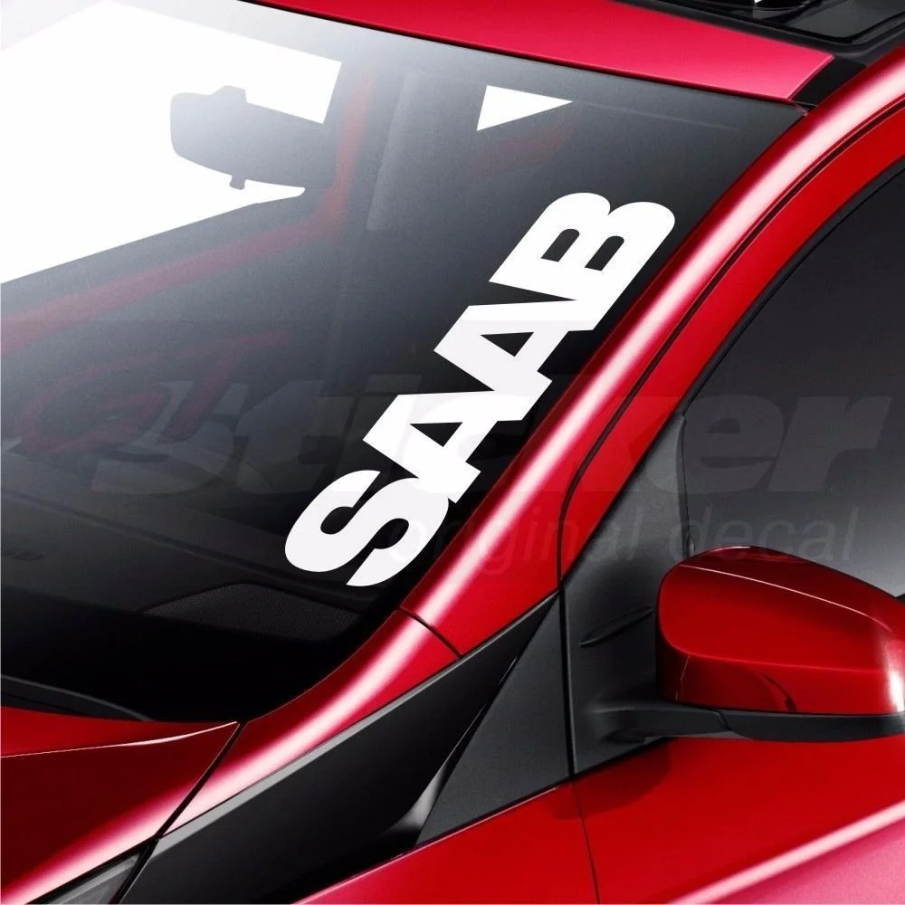 Для SAAB Автомобильная наклейка для ветрового стекла задняя на бампер окно