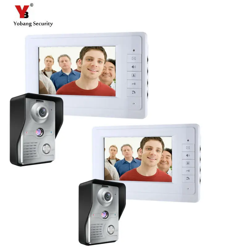 Yobang Security 7 inch Wired Video Door Bell Phone System Video intercom equipment Home Security Video intercom Camera Yobang Security 7 inch Wired Video Door Bell Phone System Video intercom equipment Home Security Video intercom Camera