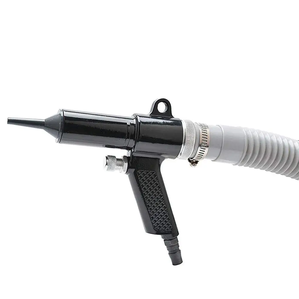 Воздушный всасывающий вакуумный пистолет комплект 2 в 1 автоматический детализирующий вакуумный пылесборник набор 1/4 дюймов ремонтный очиститель(черный продувочный пистолет